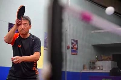 Coach Cheng Yinghua at Maryland Table Tennis Center