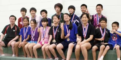Coach Jack with MDTTC Juniors / AAU Junior Olympics Winners, 2010