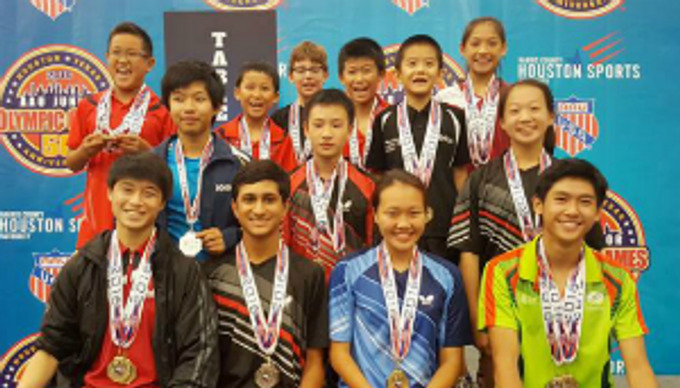 MDTTC players at the 2016 AAU Junior Olympics